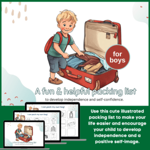 A fun packing list for boys