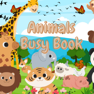 Printable animal theme busy book
