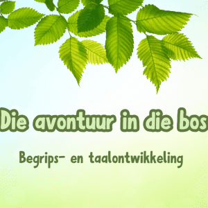 Die avontuur in die bos - Begrips- en taalontwikkeling